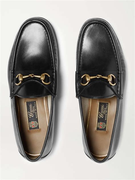 gucci roos class horsebit leather loafers|Gucci leather horsebit loafer review.